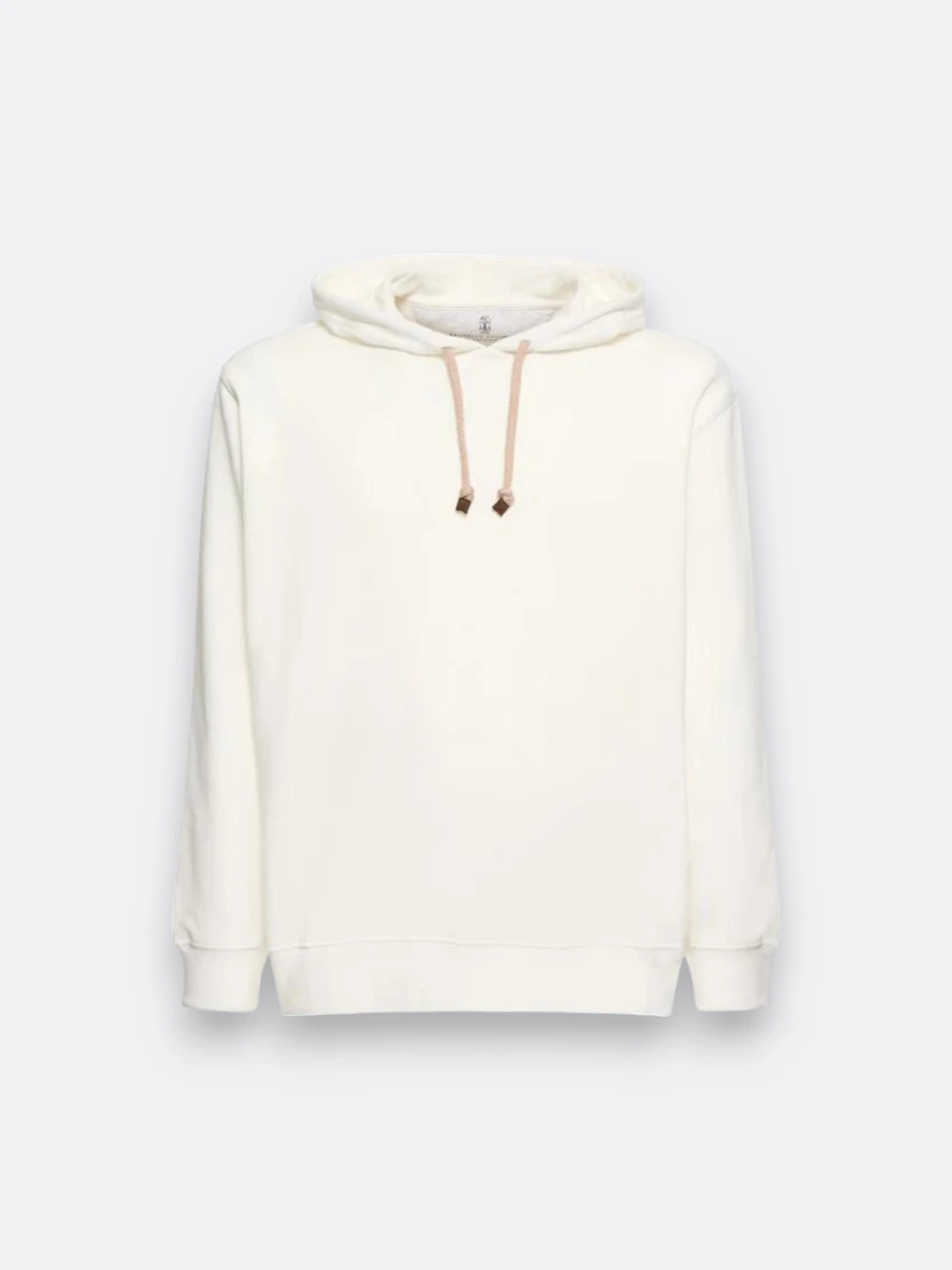 Cashmear cream cashmere hoodie made in Italy with Italian Artisan