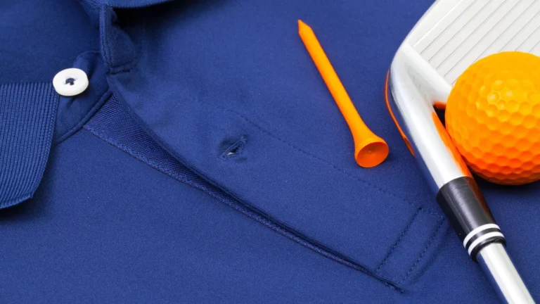 Blue golf polo made in Italy