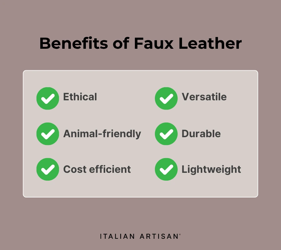 benefits of faux leather