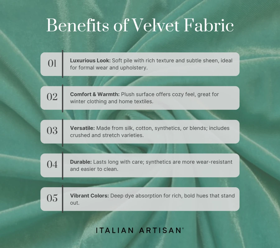 benefits of velvet fabric