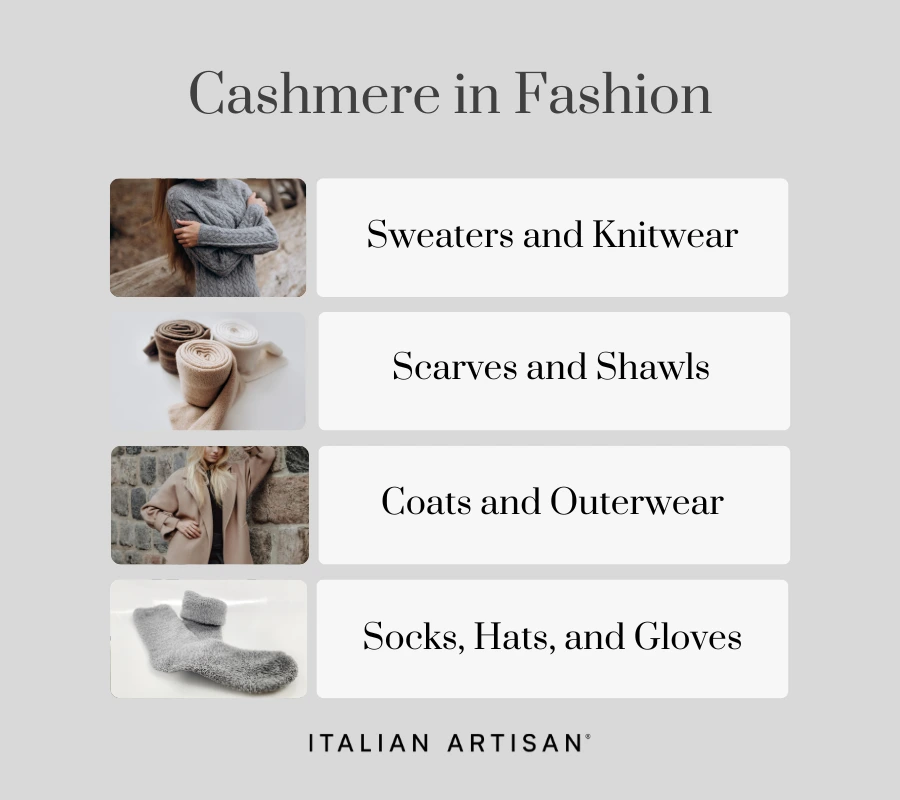cashmere in fashion, sweaters knitwear scarves shawls coats outerwear socks hats gloves