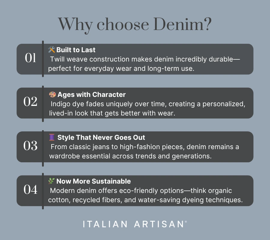 why choose denim, denim benefits