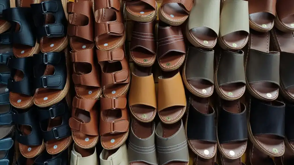 faux leather in shoes