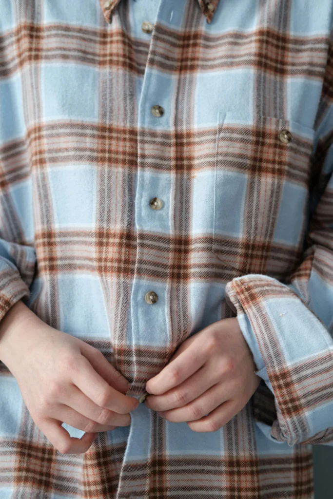 flannel fabric t shirt