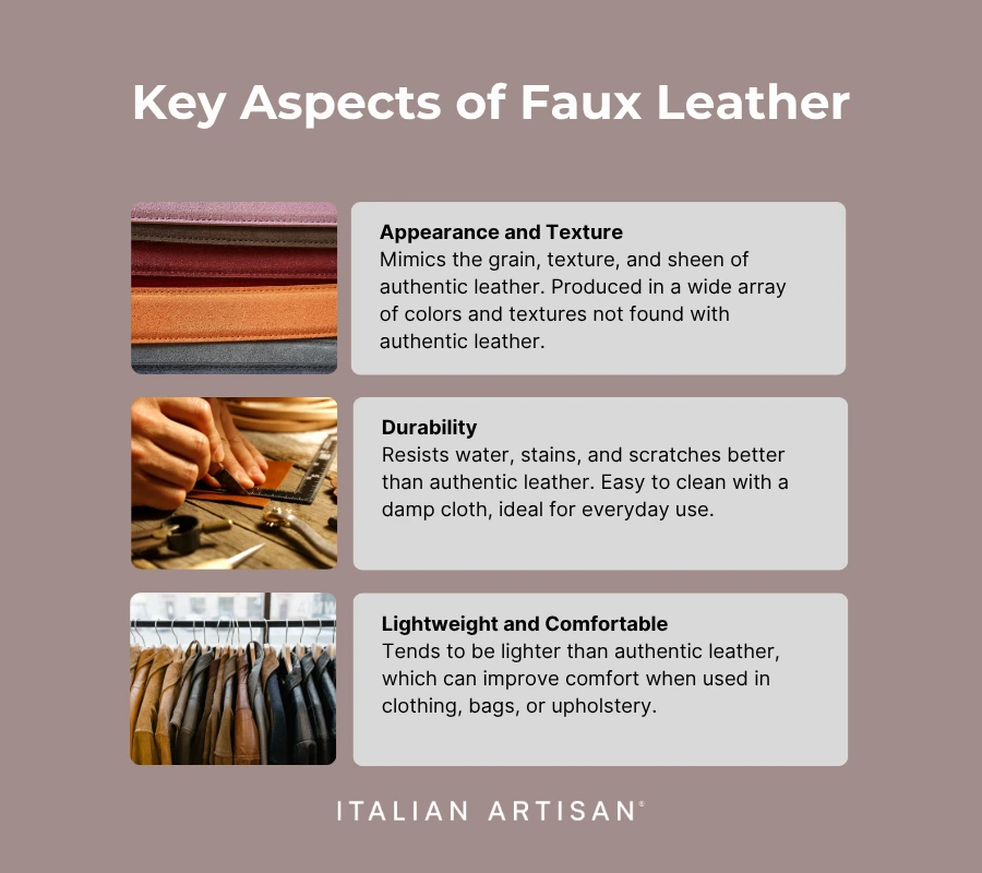 key aspects of faux leather