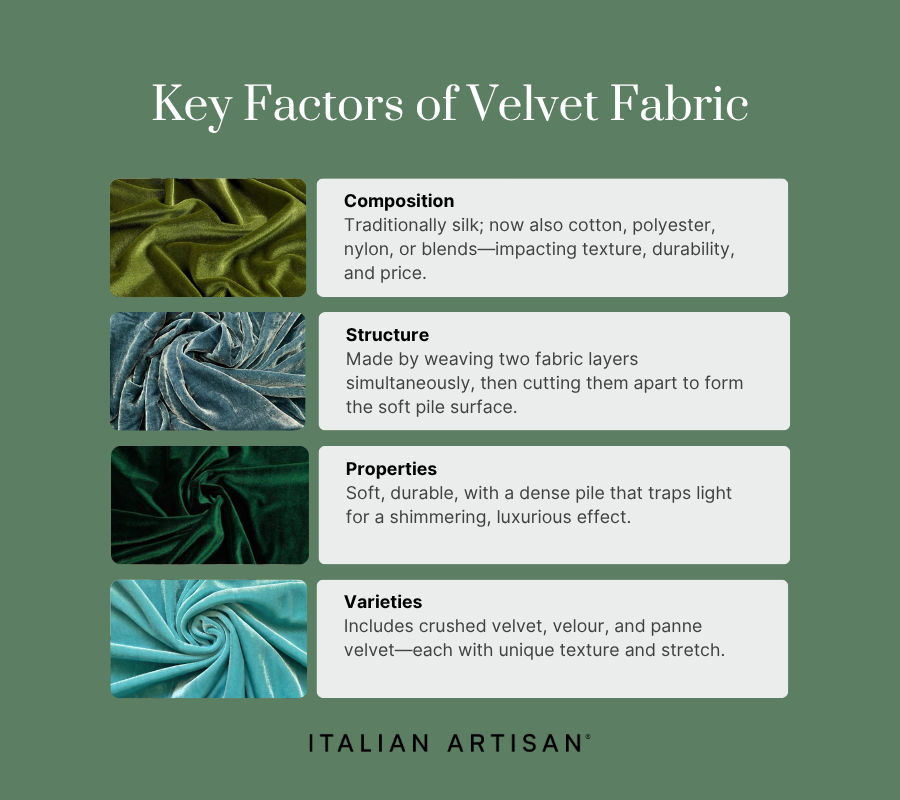 key factors of velvet fabric