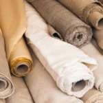 Rolls of cotton canvas