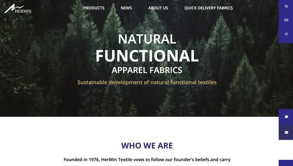 hermin textile website; streetwear manufacturer