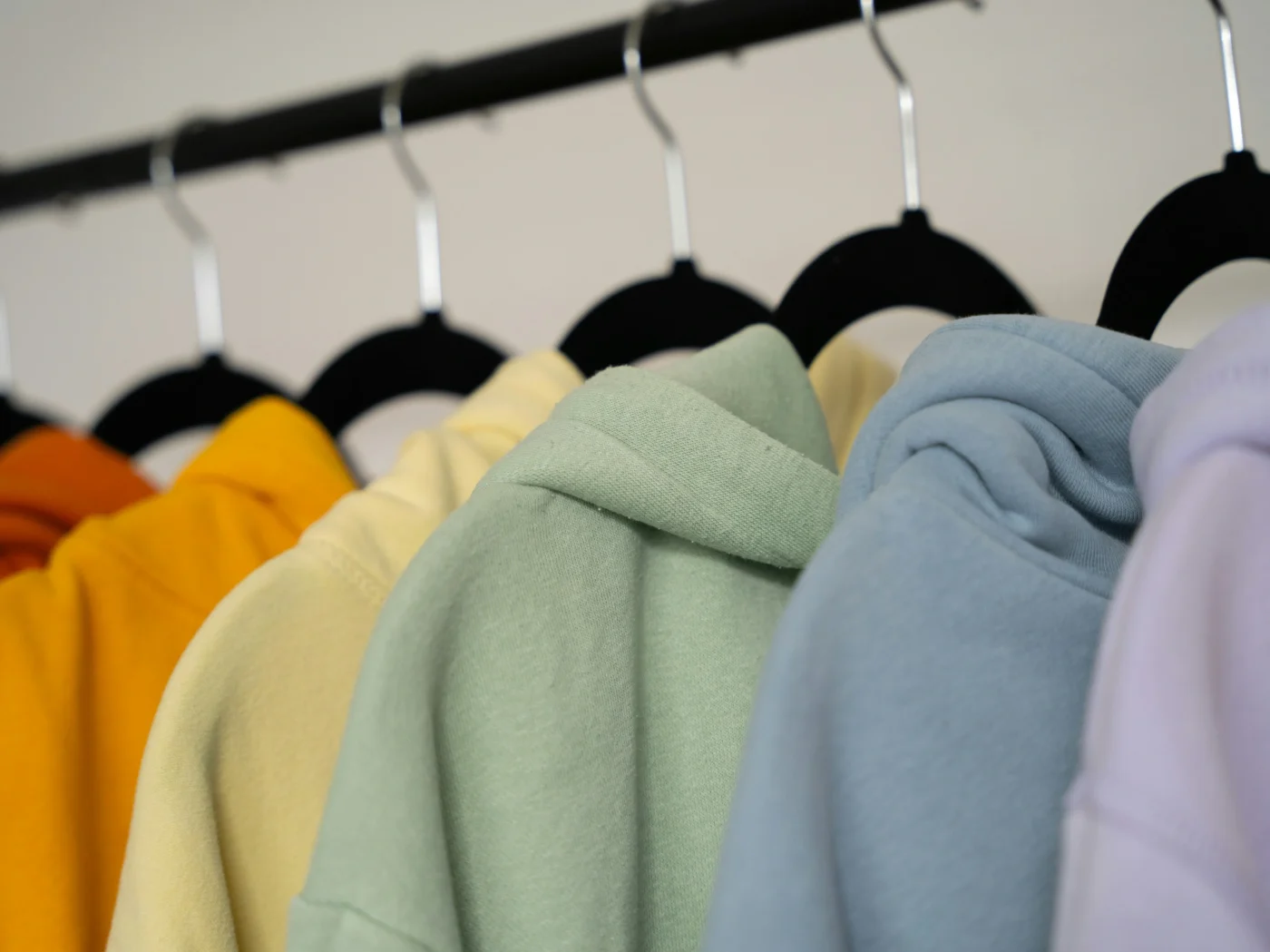 soft hoodies in many colors.