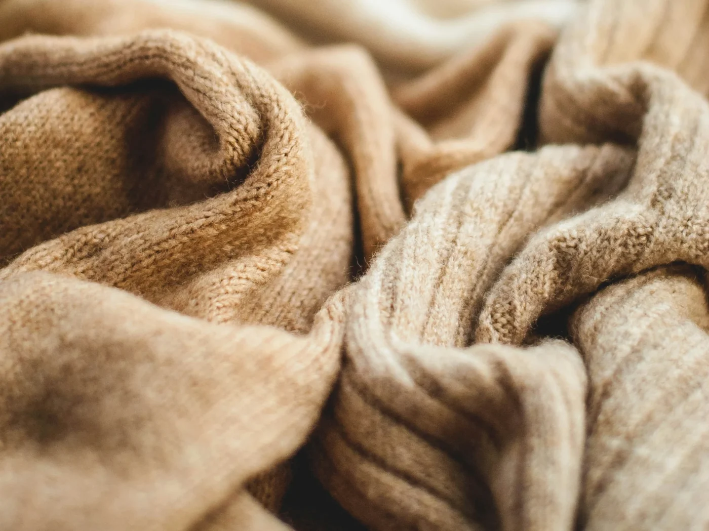 beige wool fabric