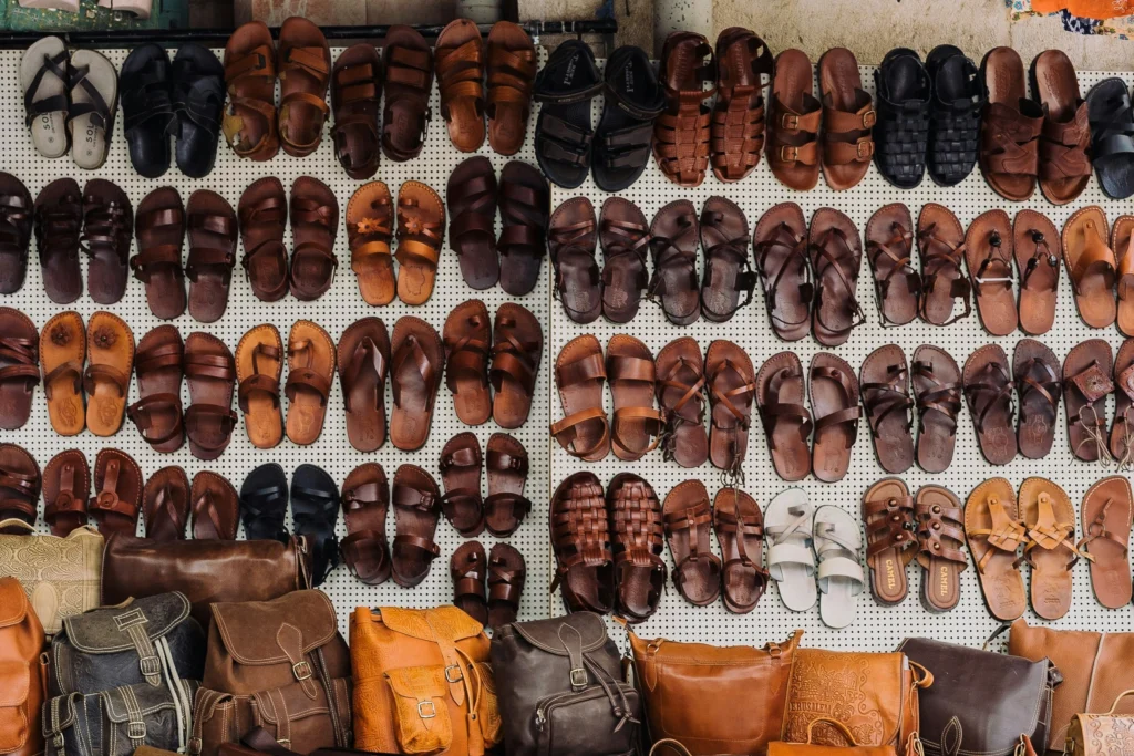 leather goods bags and shoes