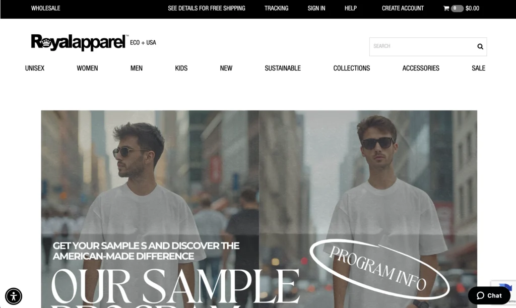 Royal apparel website; streetwear manufacturer