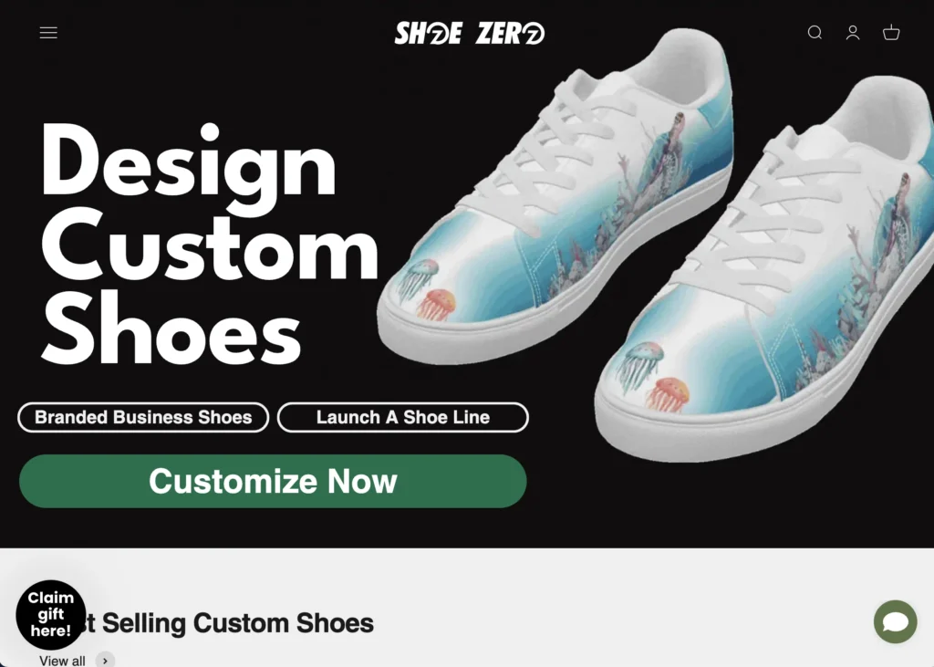 shoe zero website; sneaker manufacturer