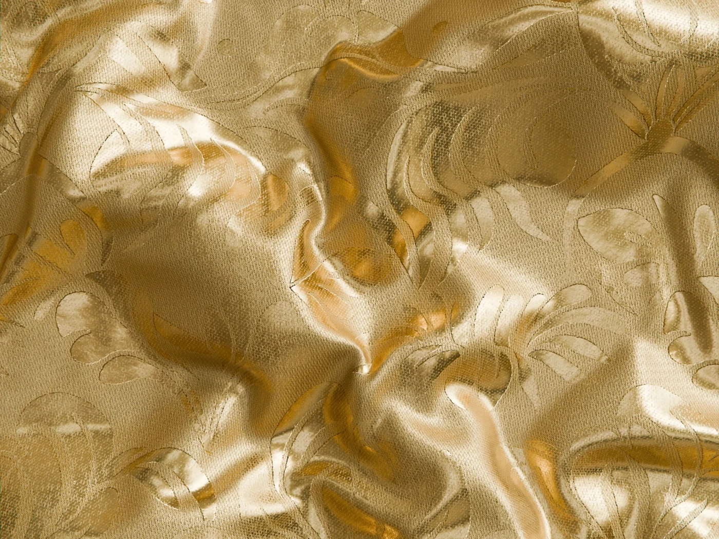 golden silky fabric 