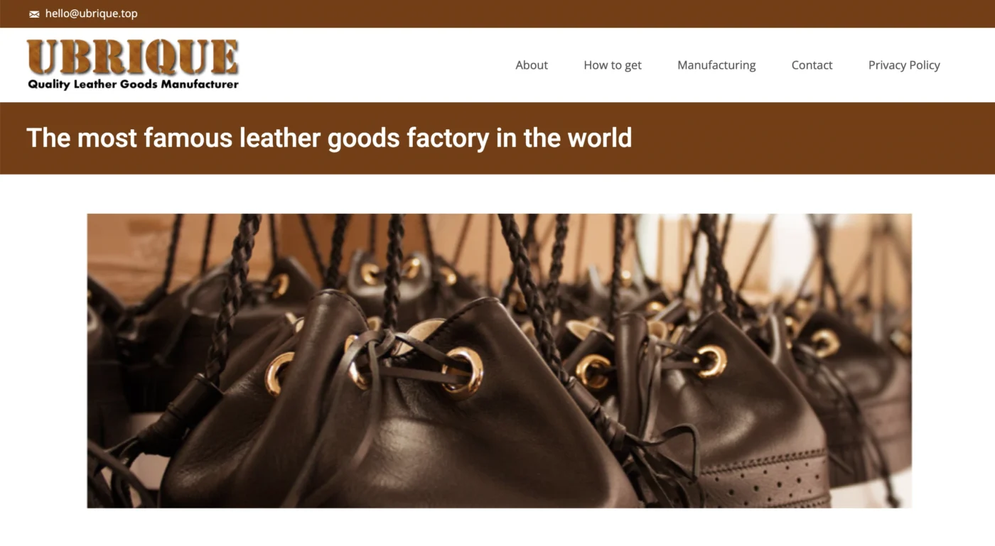 Ubrique website