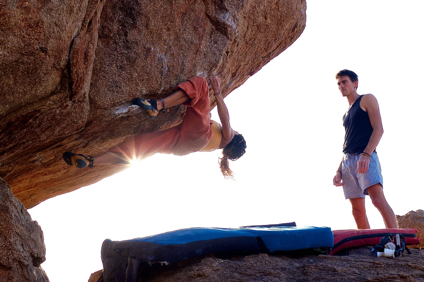 athletic apparel on climbers