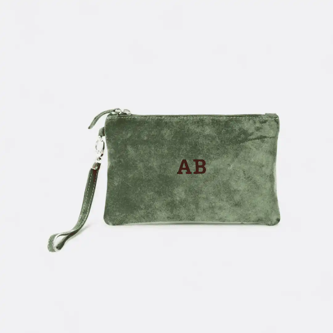 made in italy velvet clutch bag