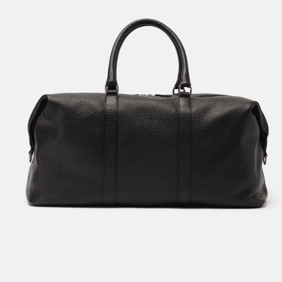 made in italy black leather bag