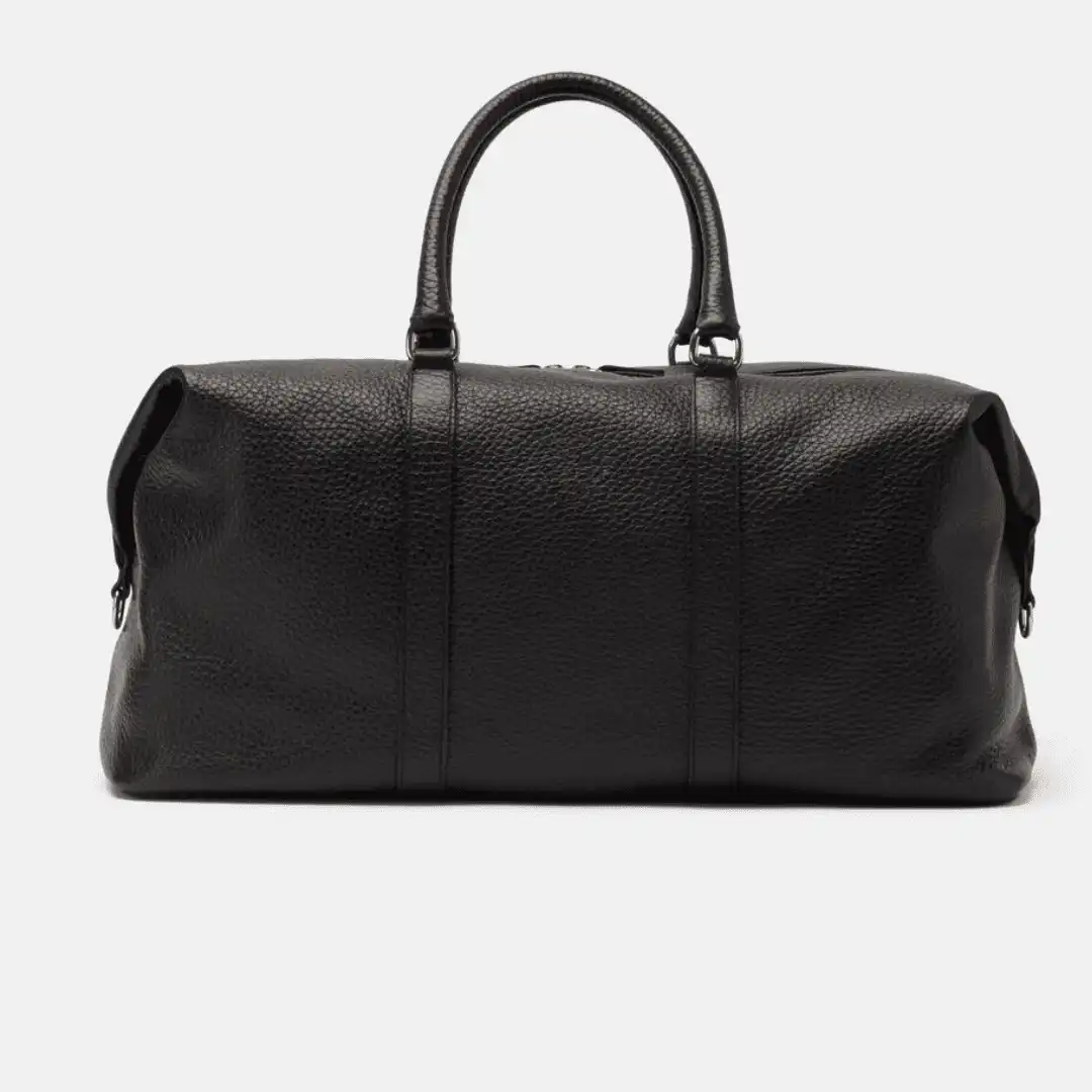 made in italy black leather bag