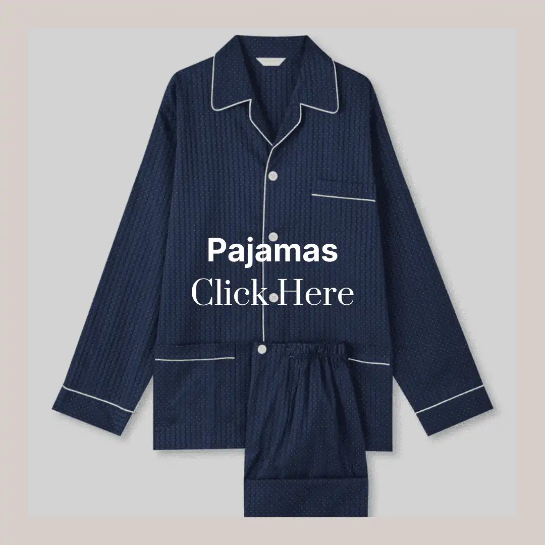 blue cotton pajama made in italy