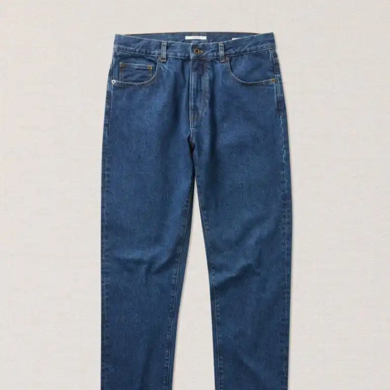Blue denim jeans made in Italy