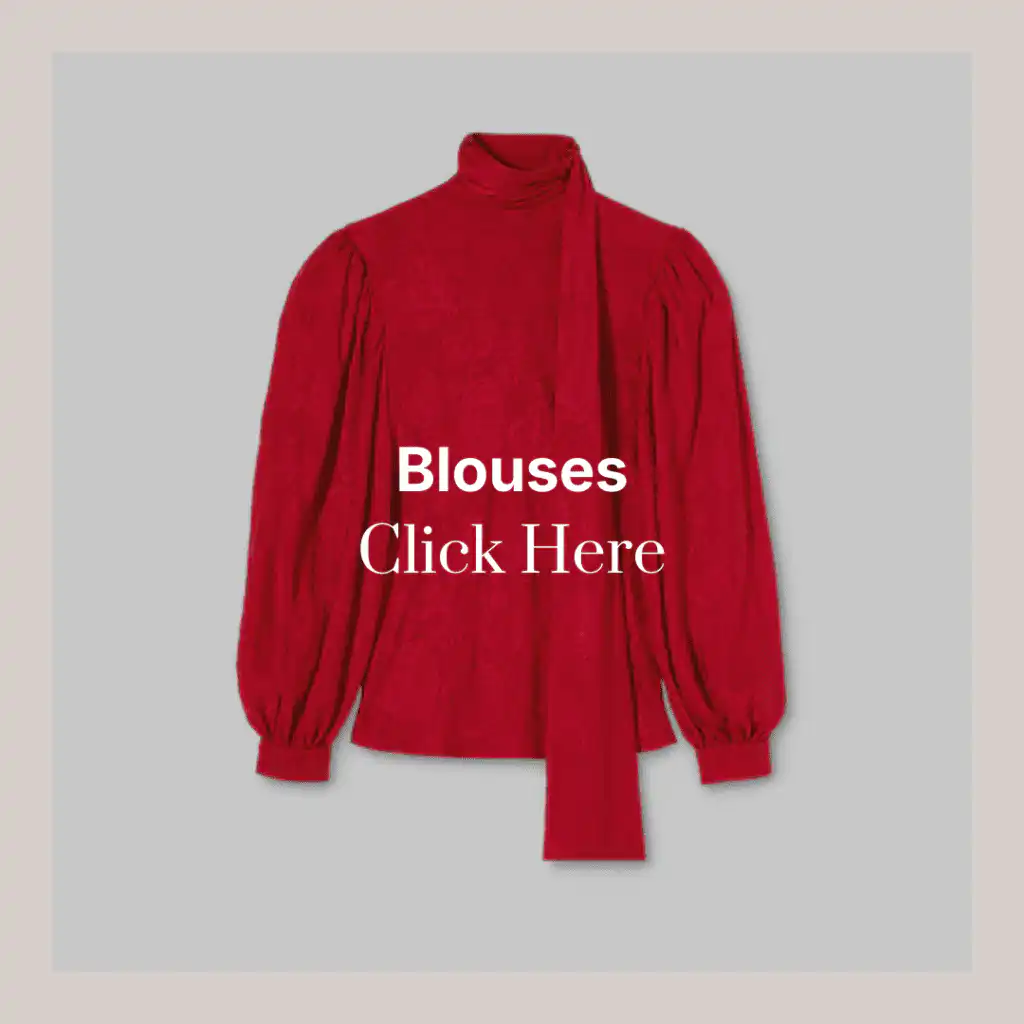 red blouse produced in italy by skilled artisans
