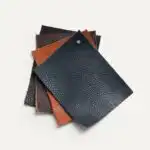 Full-grain pebbled calf leather hides
