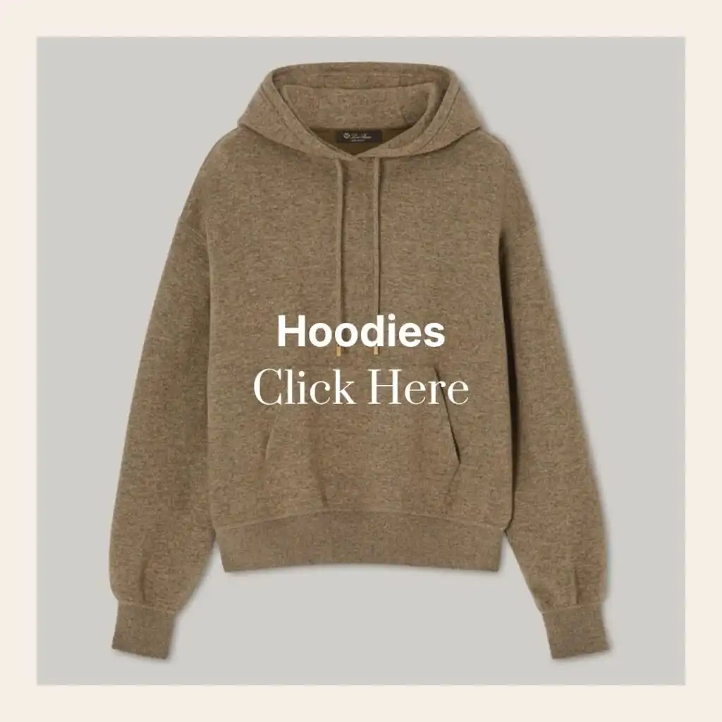 brown cashmere hoodie