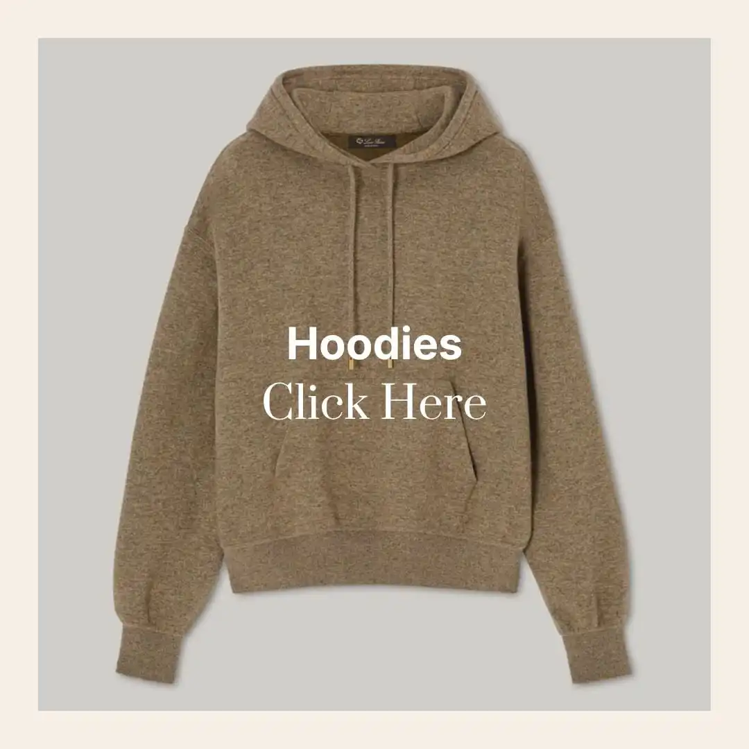 brown cashmere hoodie