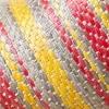 Close-up of woven raffia textile